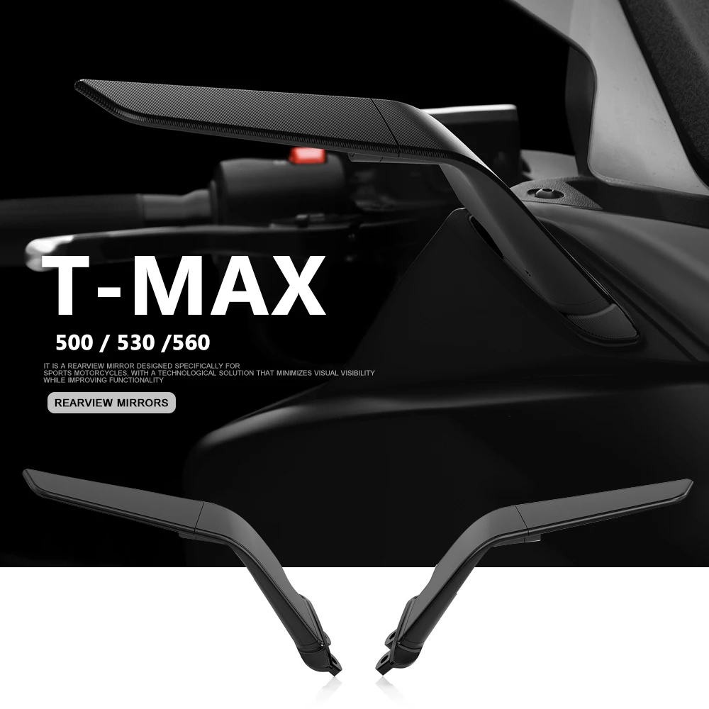 

Motorcycle Mirrors Stealth Winglets Mirror Kit Rotatable For YAMAHA T-MAX 560 2020 2021 TMAX 500 2004-2012 T-MAX530 2012-2019