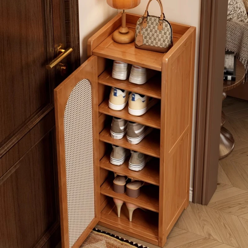 Slim Dust-Proof Shoe Rack Organizer Multi Tier Space Saving Shoe Shelf for Entryway Living Room Shoe Storage Cabinet