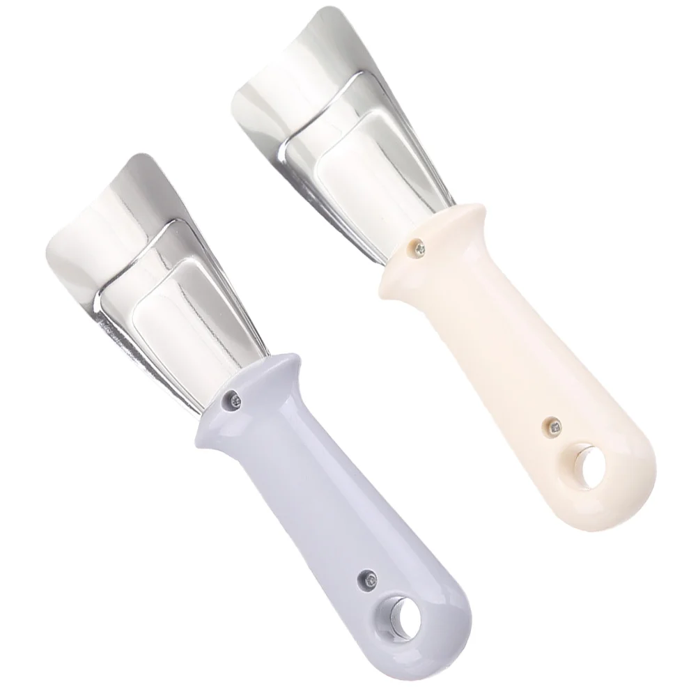 

2 Pcs Household Frost Scraper Refrigerator Cleaning Tool Ice Skates Freezer Plastic for Reusable