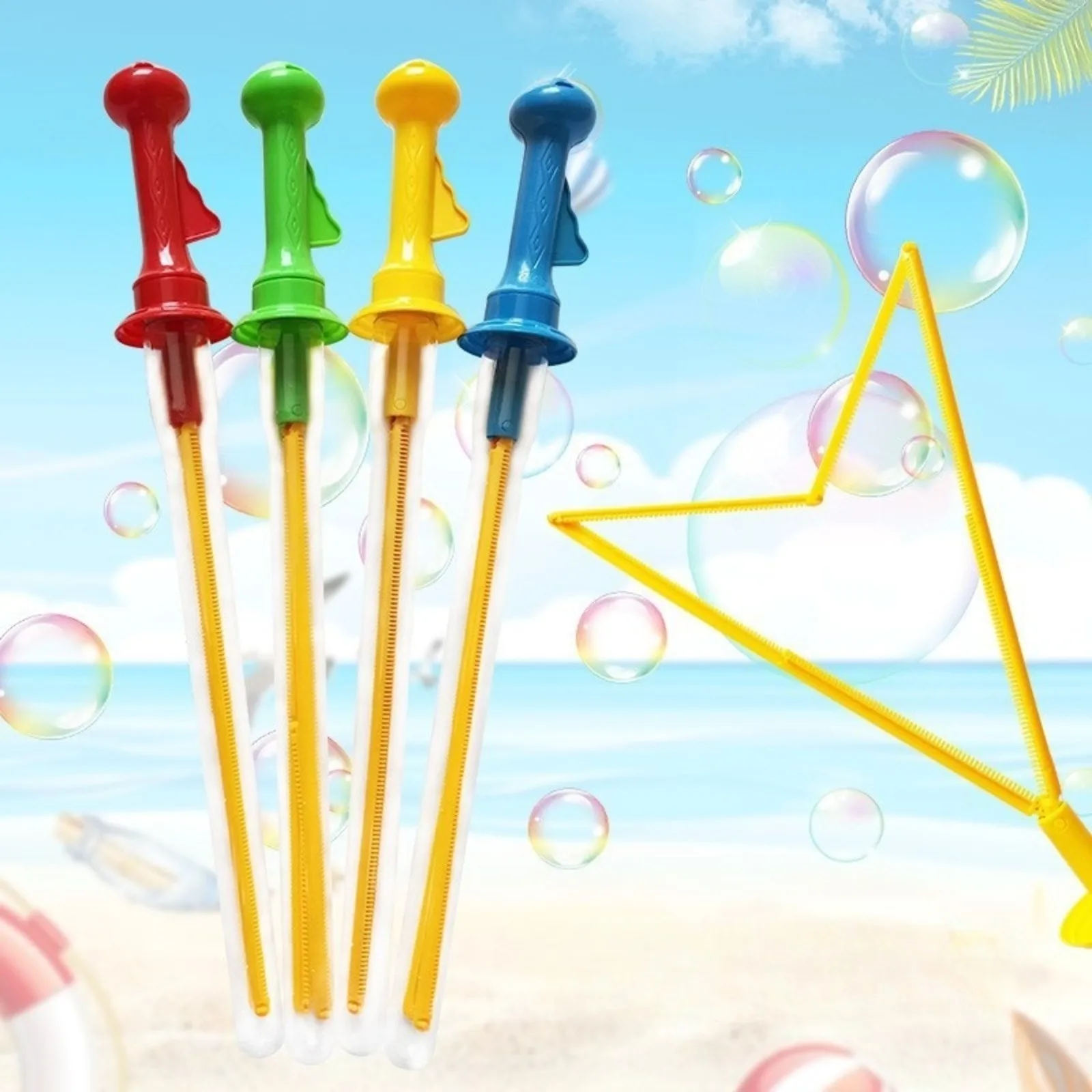 40cm cor aleatória espada bolha ocidental diversão das crianças bolha soprando brinquedos educativos presente de aniversário para crianças