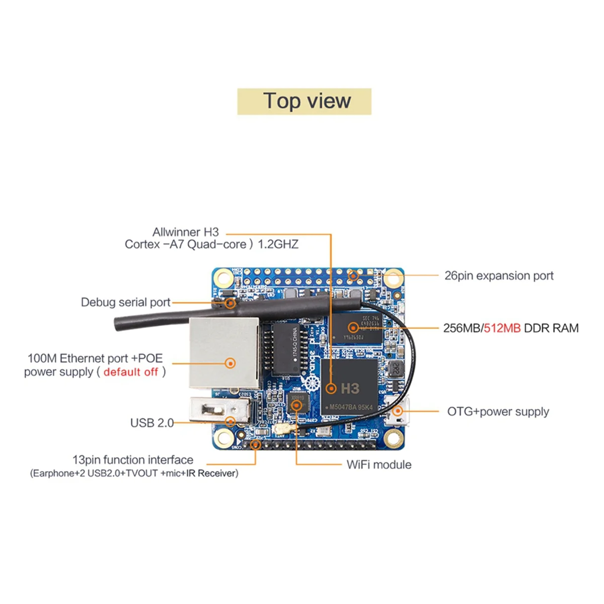 

A73E-5X для Orange Pi Zero LTS 512 МБ H3, четырехъядерный процессор, одноплатный компьютер с открытым исходным кодом, работание на базе Android 4,4, Ubuntu, изображение Debian