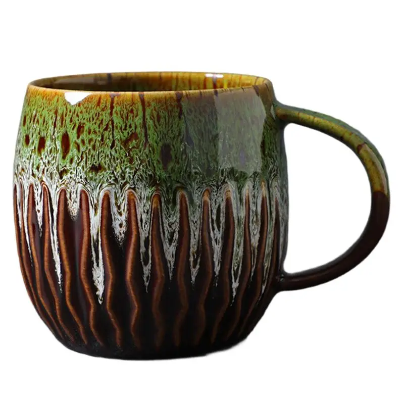 AT05-Large Tea Mug-Coffee Mug-Handcrafted Look Cup, Microwave& Dishwasher Safe A