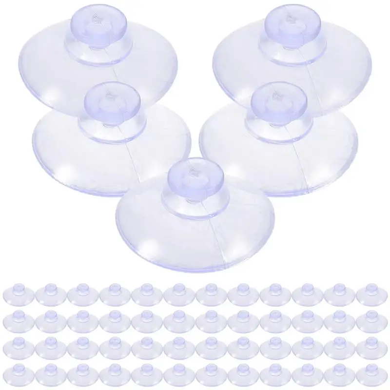 

100pcs Clear Suction Cups PVC Vacuum Suction Cup Holder Plastic Suction Cups For Bathroom Kitchens Offices Suction Cup Hooks