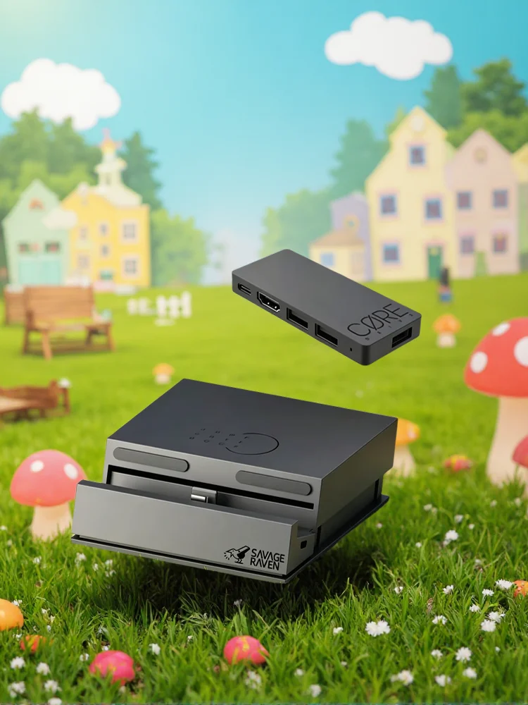 Savage Raven od Skull & Co. Switch2 Jumpgate Dock Pro - Przenośna Stacja Dokująca z Hubem USB C do Konsoli Nintendo Switch 2 — zdjęcie produktu 7