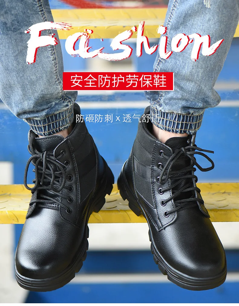 SUADEX Botas Con Puntera De Acero Para Hombre, Botas