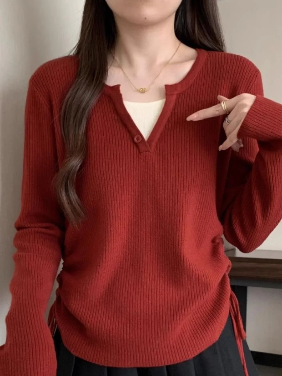 sueter-de-trico-moderno-com-decote-em-v-e-cordao-estilo-falso-duas-pecas-manga-longa-outono-inverno-novo-estilo-versatil