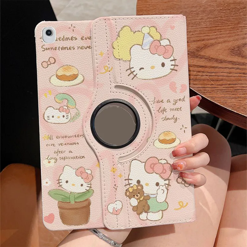 

Чехол с рисунком Hello Kitty для iPad 10th 7/8/9th 10.2in Gen для iPad Pro 11/12,9 дюймов 2024 Air 6 Air 7 4 5 Чехол для iPad 5/6th Mini 6 5