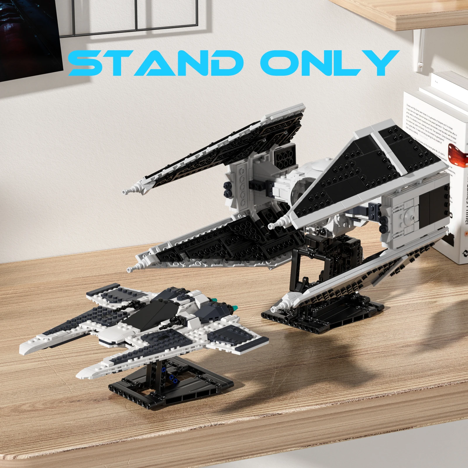 MOC 259pcs X-Wing Display Stand Sets for 75102 75149 75218 Building Blocks Space Movie Compatible Bracket Bricks Model Kid Toy