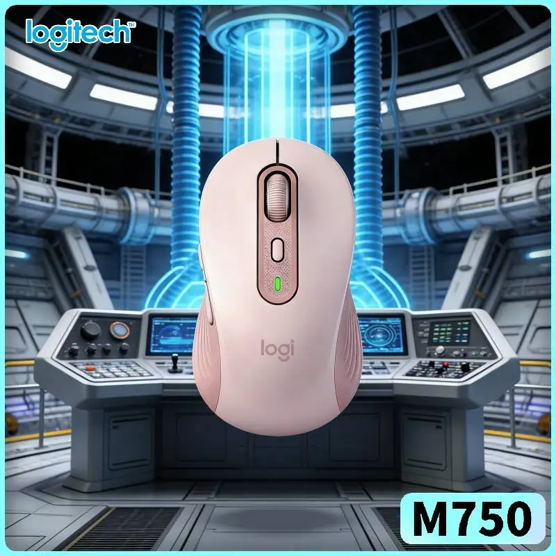 Silent M750 Signature Mouse - 90% Noise Reduction, Soft Thumb Rest Pad, 20-Month Battery, Desk Pick Tool