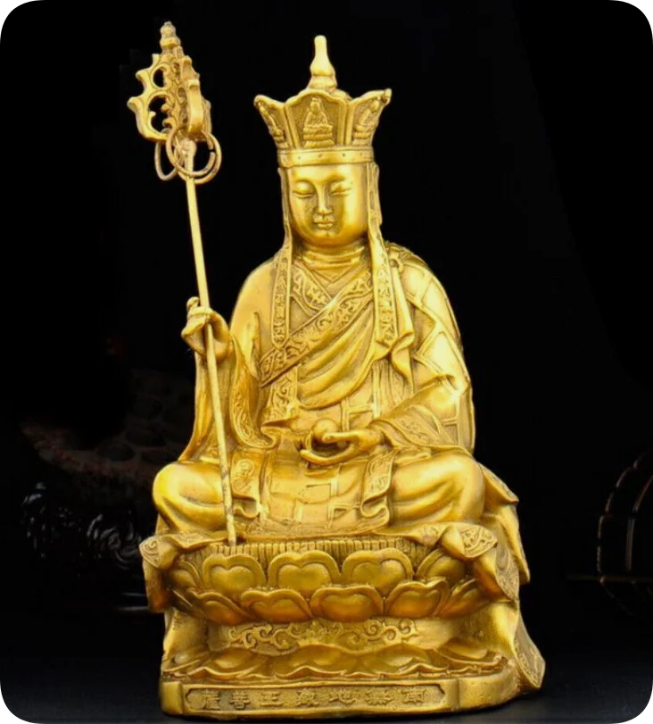 

Antique Ksitigarbha Earth Store Bodhisattva Bodhisattva old bronze statue