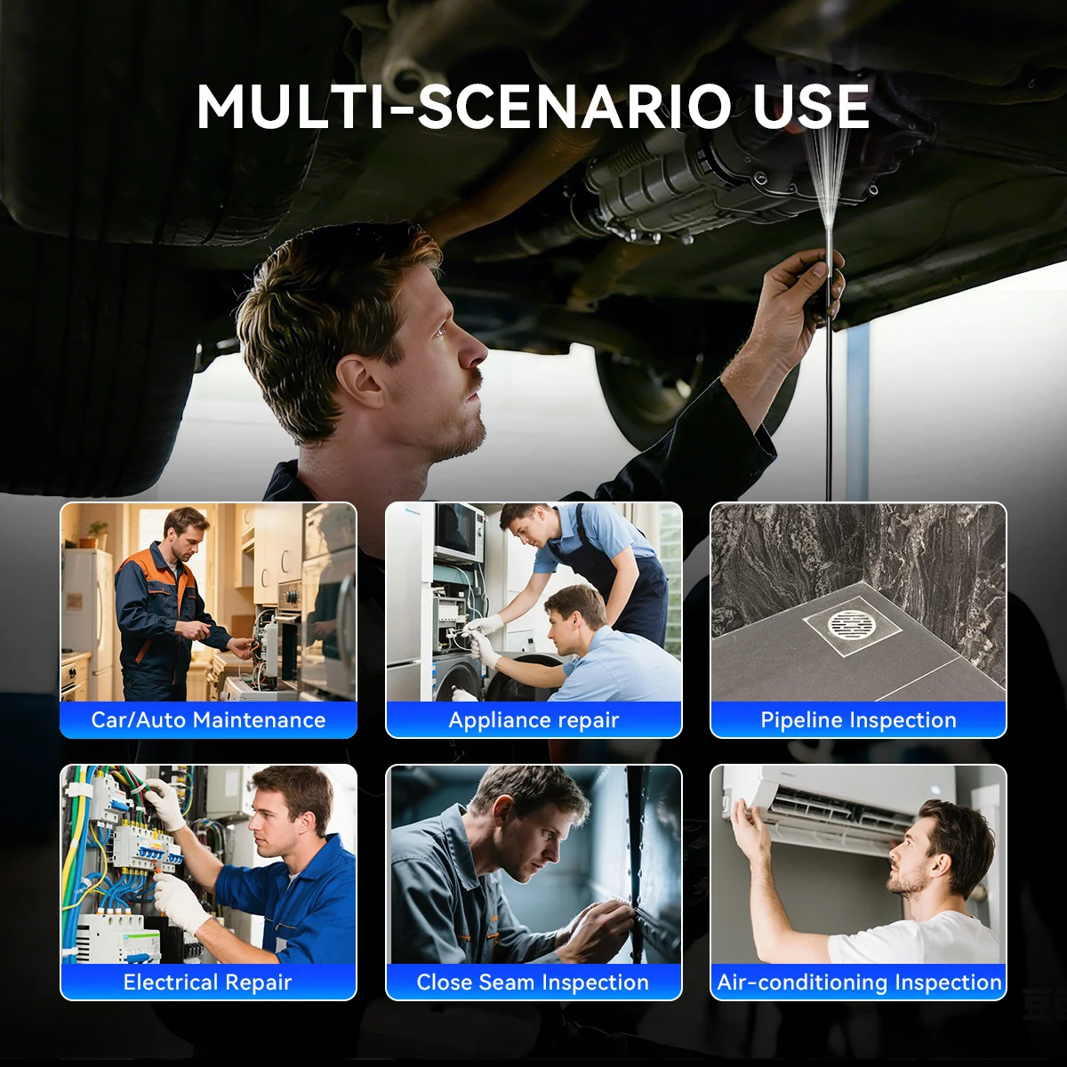 

Видеоинспекционная камера MUCAR E021 с LED-подсветкой, водонепроницаемый эндоскоп, диагностический инструмент для автомобилей, совместимый с MUCAR 892BT и THINKCAR 689BT