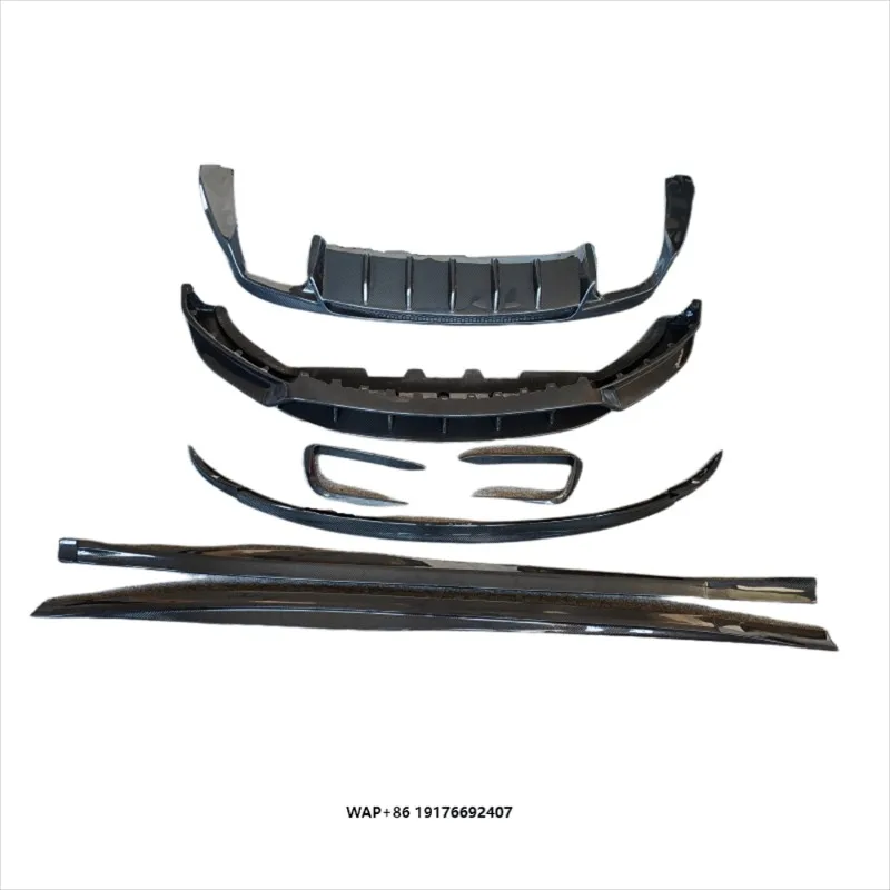 for  Levante Body Kit Genuine Carbon Fiber LD Style Rear Lip Rear Bumper Diffuser Body Kit