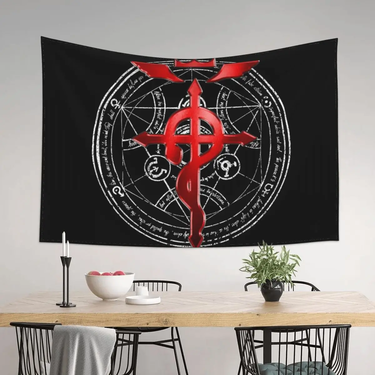 

Fullmetal Alchemist Transmutation Symbol Tapestry Decor Home Home Supplies Tapestry
