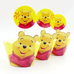 Disney Cartoon Winnie the Pooh Baby Shower Disposable Cutlery Set Birthday Party Balloon Decoration Background Banner Backpack