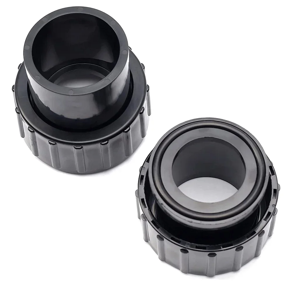 Practical High Quality Home Connectors Spa Pump 2 Pcs Black Easy Installation Parts For Superflo Inground Pool