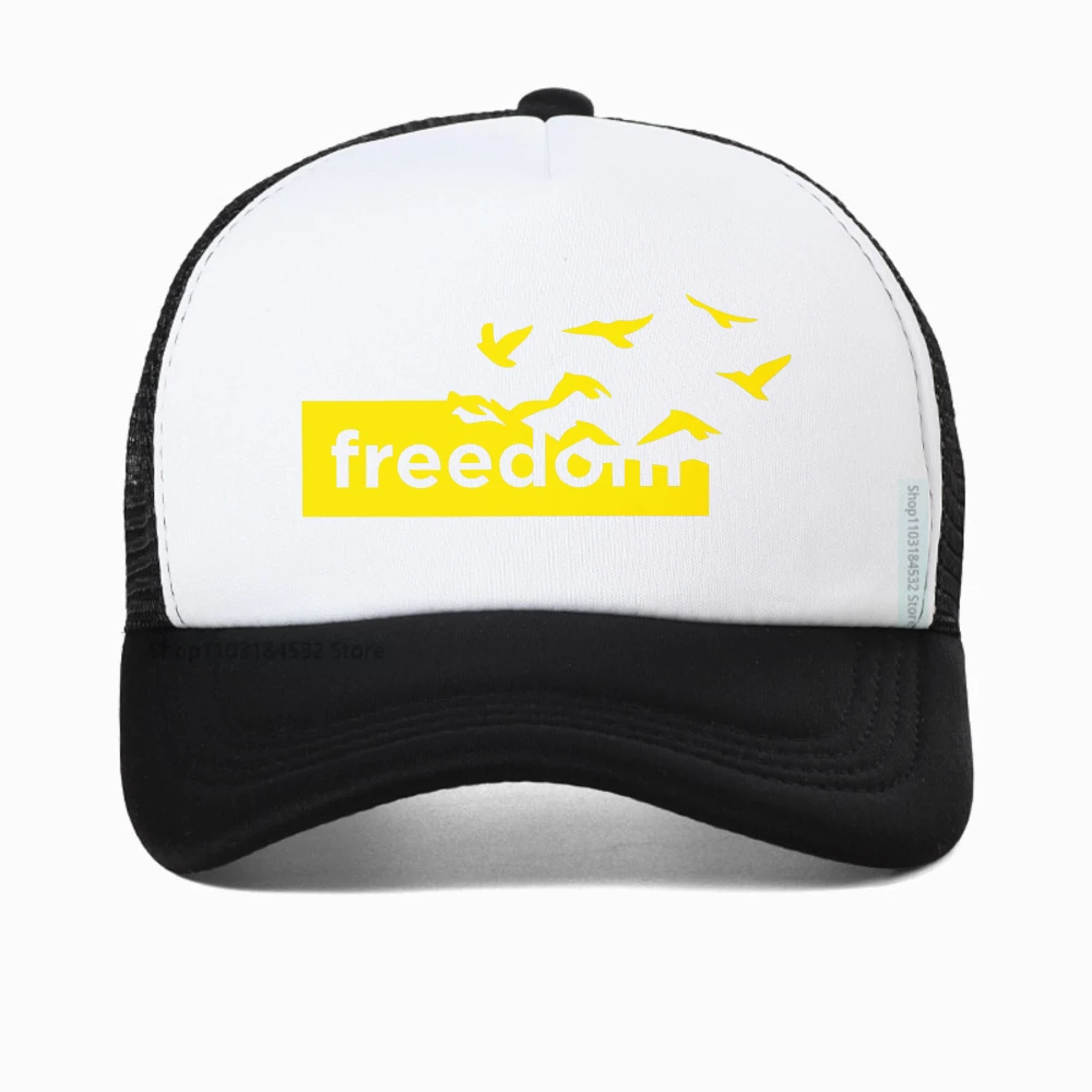 

Men's The Freedom Letter Printed baseball cap Funny Graphic Men Women Summer sun hat Outdoor Casual Breathable Casquette caps