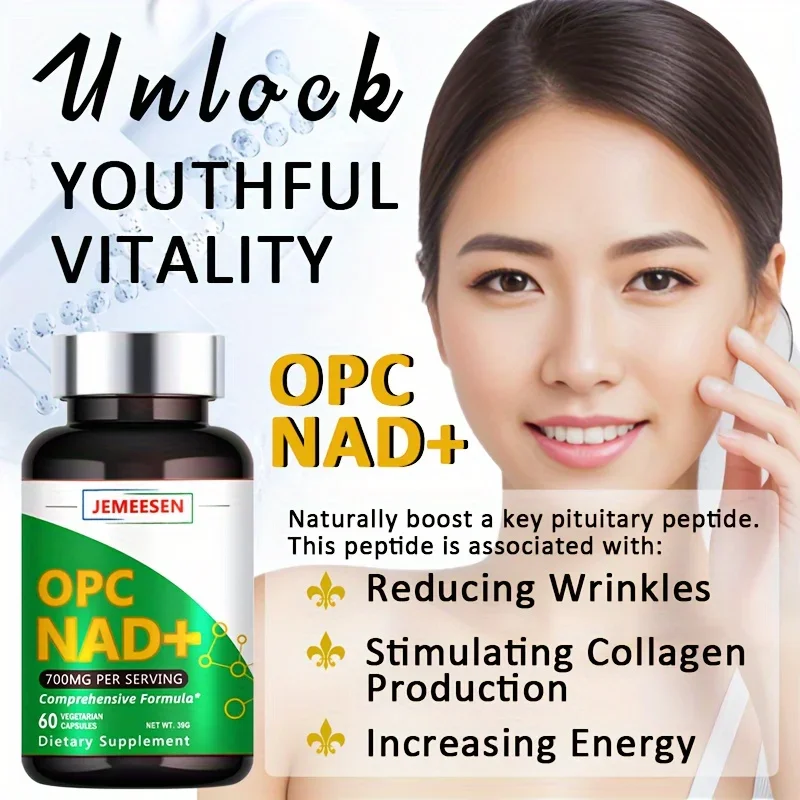 NAD+ Supplement for Anti-Aging & Cell Regeneration, Supports Cellular Energy, Brain, Muscle | Nicotinamide Riboside (NR)