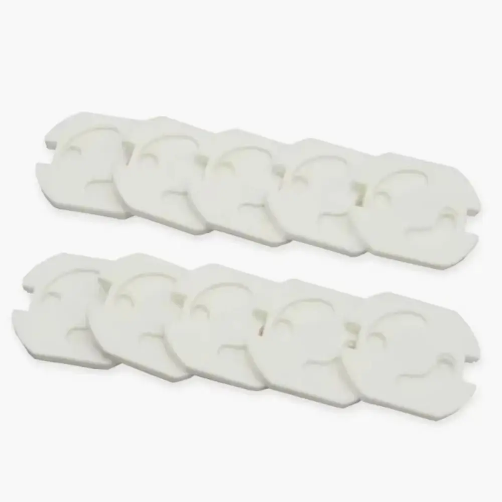 

New Plastic Electric Outlet Cover White Two Phase Safe Lock Cover Covers Unisex Safety