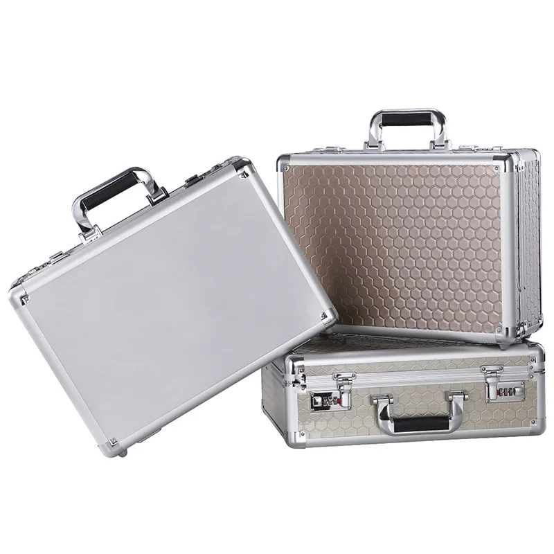 Aluminum Alloy Portable Password Box Mechanical Safe Cash Box Cashier Safe File Storage Box