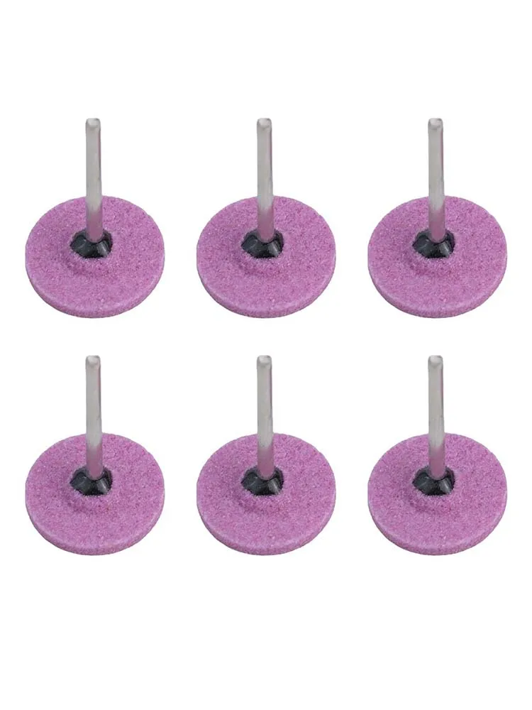 Brand New Grinding Head 22mm/25mm Outer Diameter 3mm Handle Diameter 6 Pcs Convenient Corundum Multifunctional