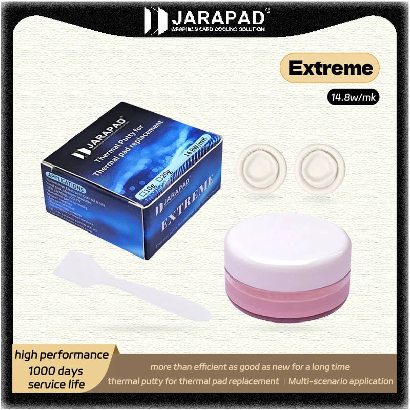 

JARAPAD Thermal Putty Basic Extreme Unlimited For VGA GPU IC Processor Rapid Cooling high performance 1000 days service life