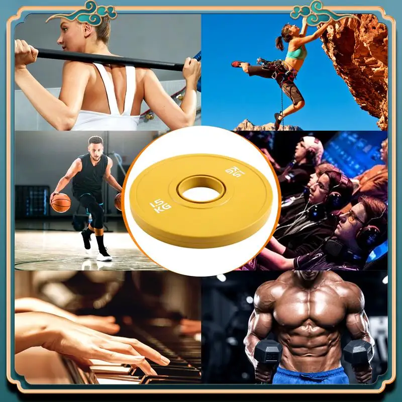 

Latest Gym Micro-Type Plates Dumbbell Weight Plate Rubber Fractional Weight Plates Add-On Aperture 50.4Mm 1.5KG