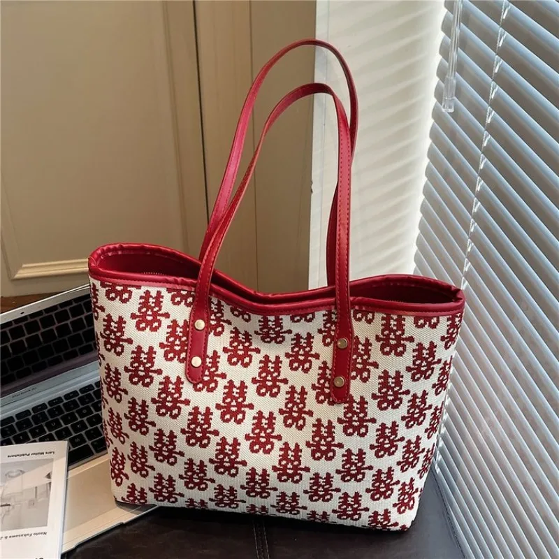 

Gorgeous Soft Touch Crossbody Bag Y2K Retro Pattern Maillard Style Underarm Quilted Bag Work Durable