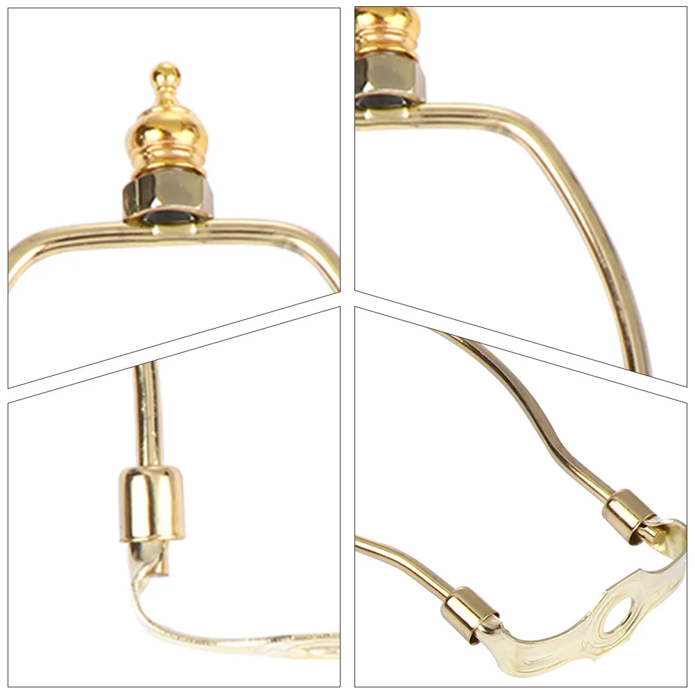 

2Pcs 6 Inch Lampshade Horn Frame Easy to Install Durable and Stylish Home Lighting Bracket Lamp Harp Lamp Shade Harp