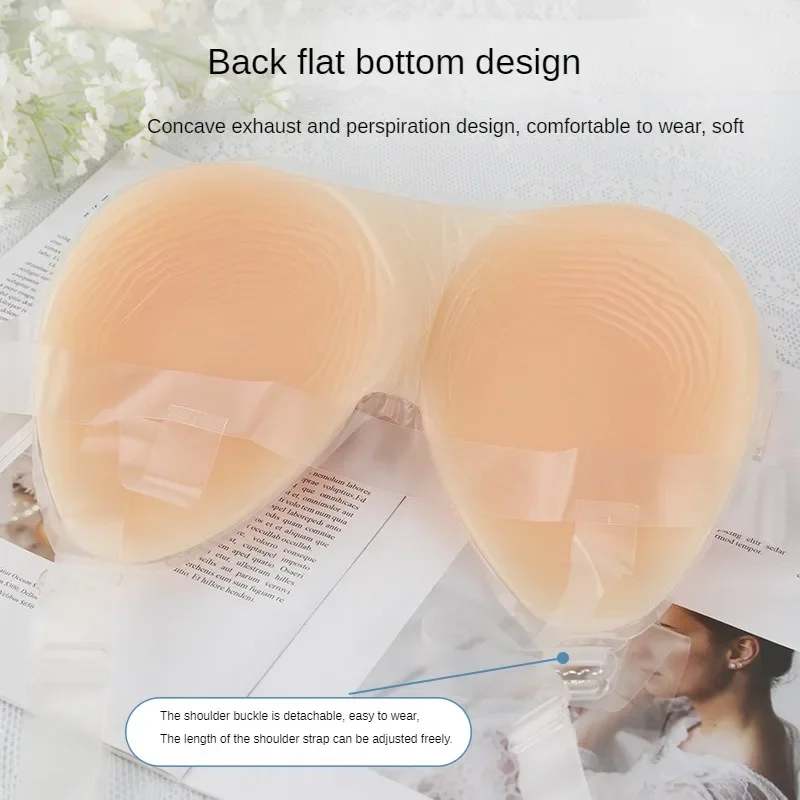 

Pseudo Niang Breast,CD Dress-up Silicone Breast,Dress-up Artifact,Real 3D Reverse Model Fake Chest Silicone Breast,Skin Color.