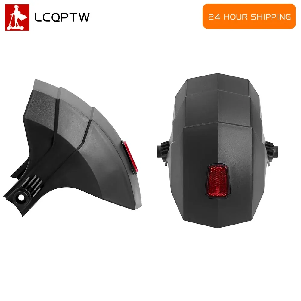 الحاجز الخلفي ل Kugoo Kukirin G3 G4 سكوتر كهربائي غطاء واقي الطين للعجلة الخلفية مع غطاء حماية أسود الضوء الخلفي