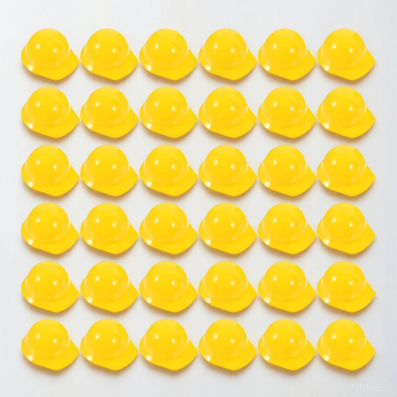 

40Pcs Mini Construction Hats Lightweight Safety Decor for Wine Bottle Cap Small Animal Accessory Favors