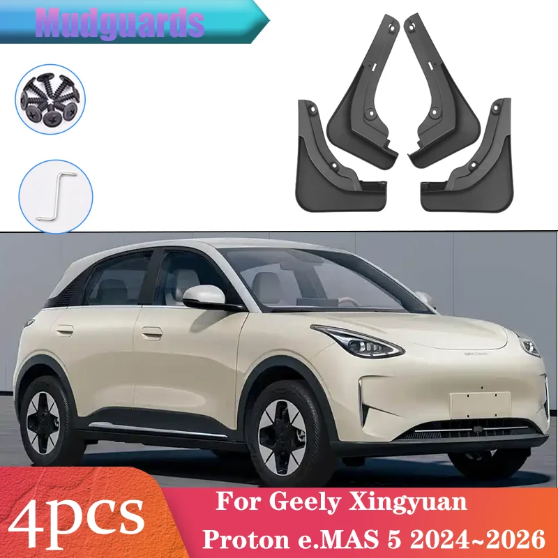 Para geely xingyuan proton e.mas 5 2024 ~ 2026 2025 roda de carro paralama abas lama pele capa guardas respingo peças acessórios