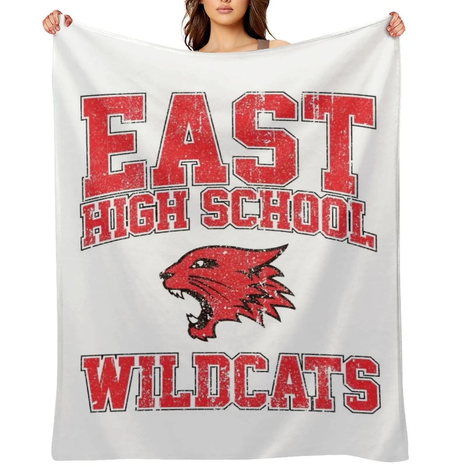 

East High School Wildcats (Variant) Throw Blanket Blankets For Bed Winter beds blankets ands Luxury Blankets