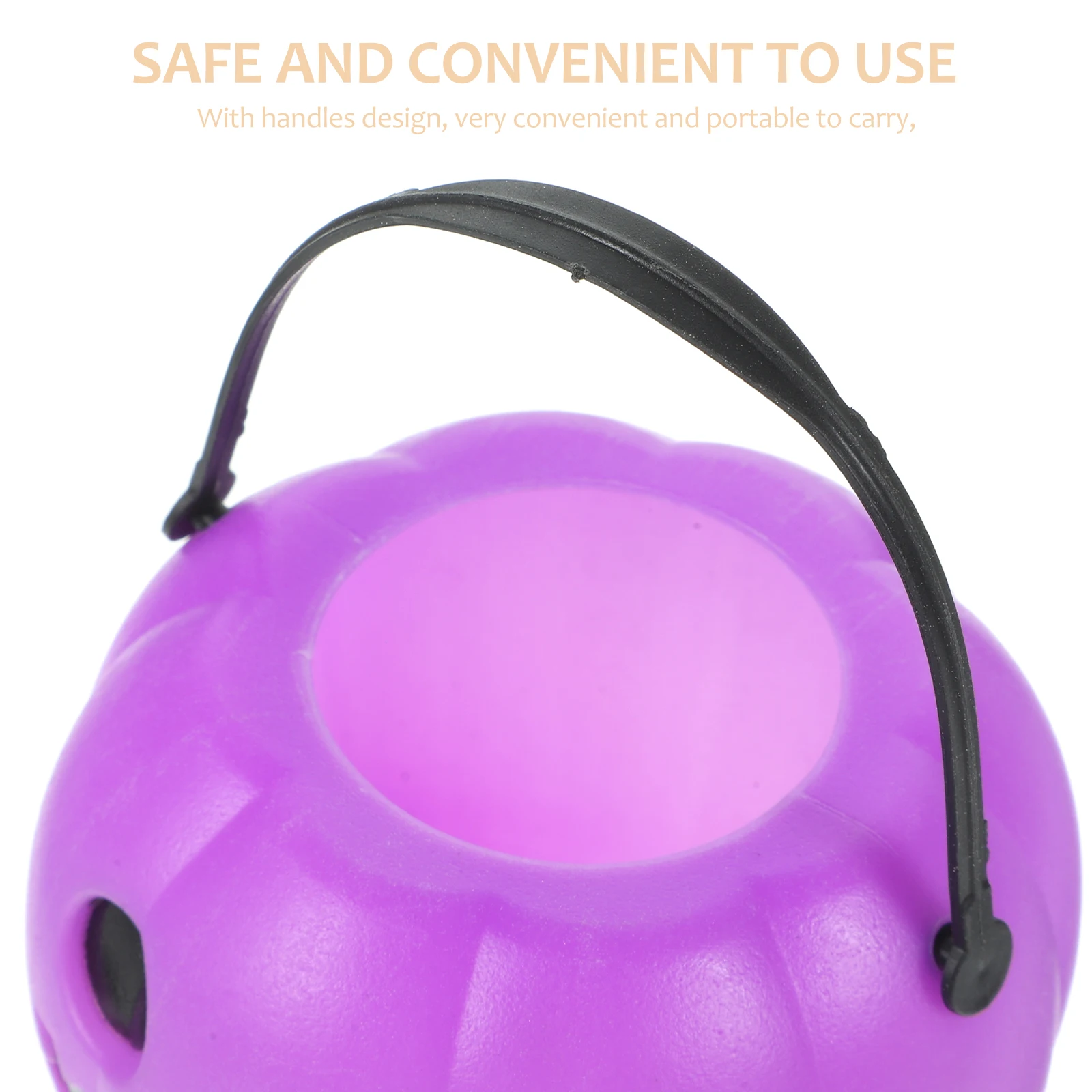 3 قطع من دلاء حلوى اليقطين للهالوين، حاملات حلوى بلاستيكية قابلة لإعادة الاستخدام مع مقابض لتخزين الوجبات الخفيفة للحفلات #5