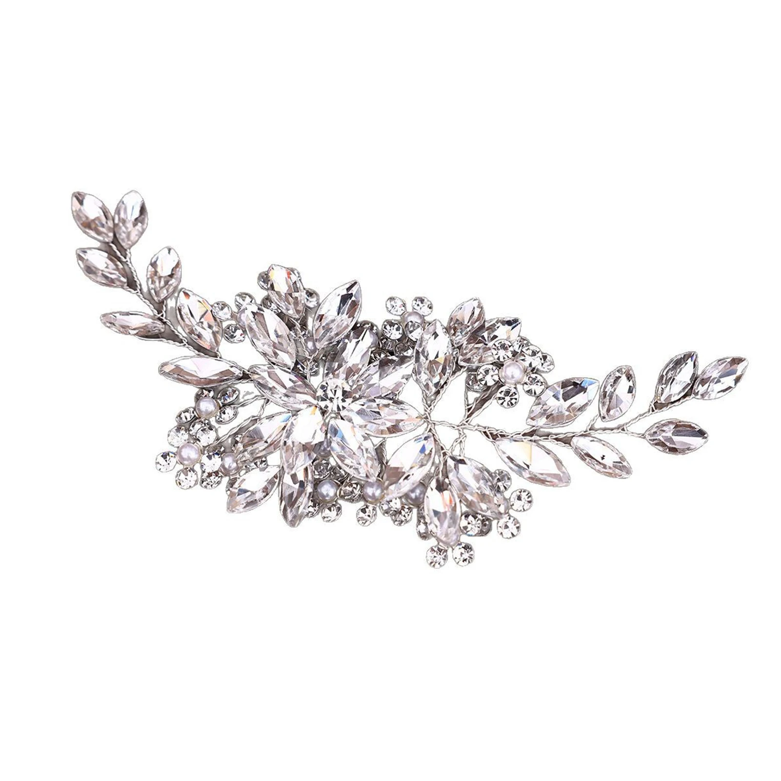Roter Kristall-Haarkamm für Damen, Abschlussball, Party, Perlen-Haarkamm, Clip, Stirnband, Braut, Hochzeit, Haarschmuck, Schmuck, Haarnadel, Kamm – Detail 6