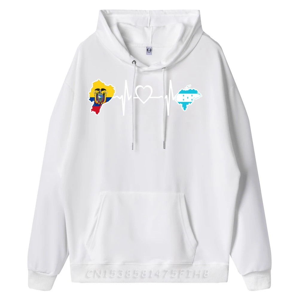 Ecuadorian Honduras Flag Ecuador Honduran Heartbeat Hiphop Streetwear Moisture Wicking Men's Shirt Camisetas Hombre Luxury