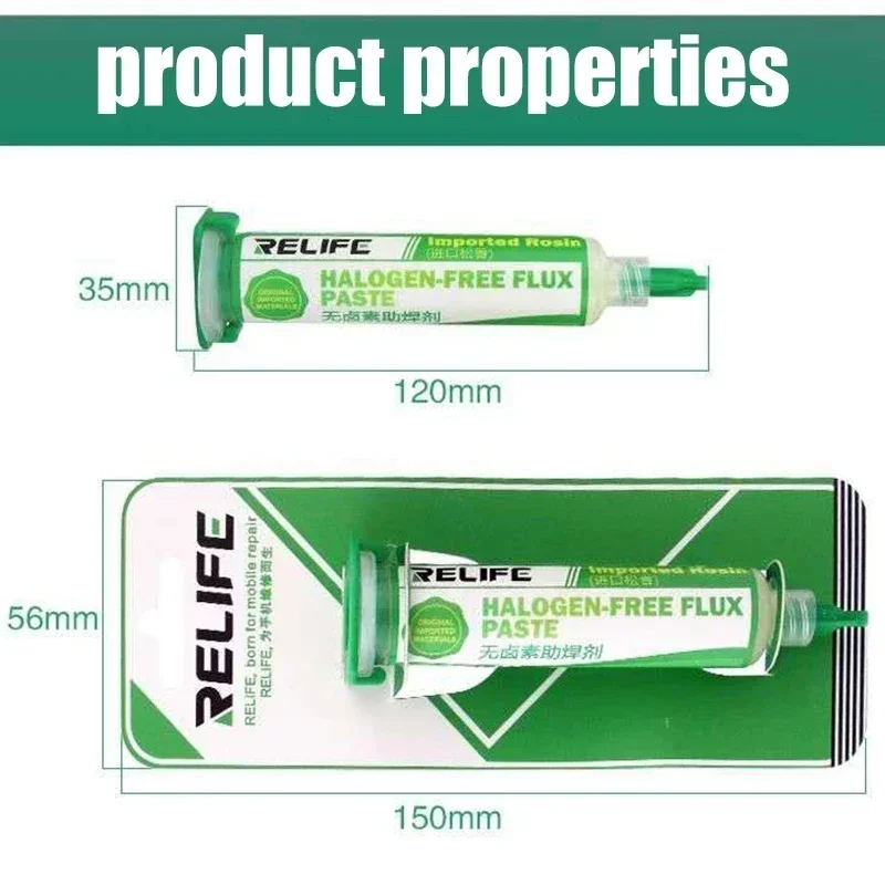 Relife RL-422-IM Lead-free Halogen-free Solder Paste Special Flux for Maintenance Solder Tools Safety Environmental Protection