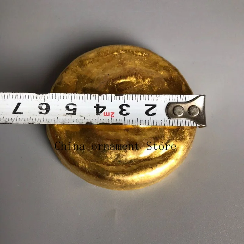 Antique-style gold coins, gold ingots, and gold bars Western Han Dynasty horseshoe-shaped gold ornament Solid brass gold ingot