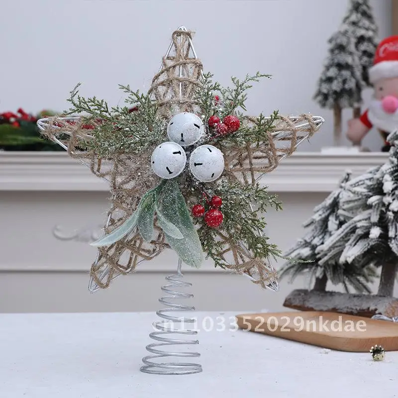 

Christmas new decorations Christmas atmosphere decoration tree top star Christmas tree top decorations