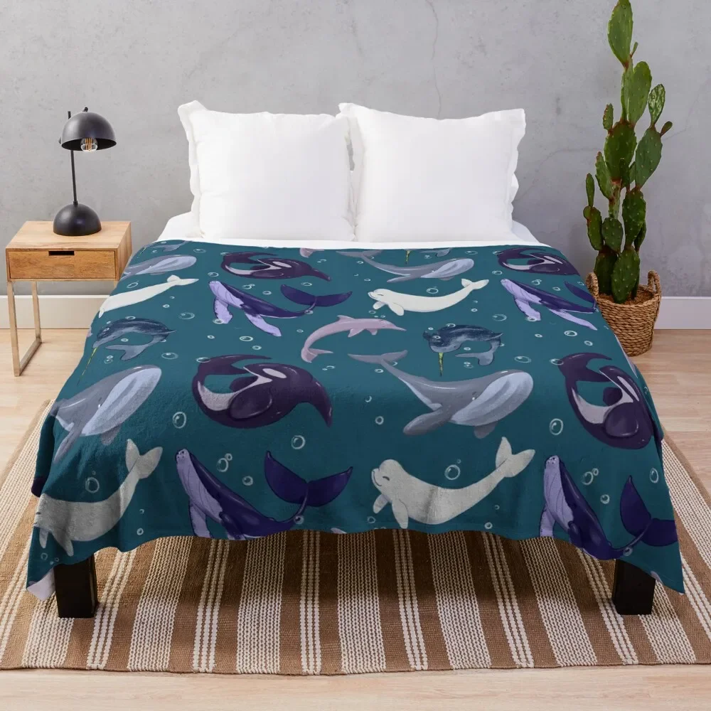 

Whale of a Time Throw Blanket Camping blankets ands Tourist Flannels Blankets