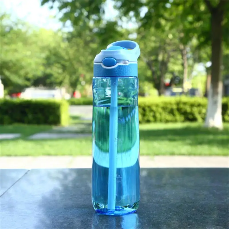 800ml Water Cup General Durable Easy Drinking One Click Opening Anti-fall Student Supplies Car Cup Sealed And Leak Proof