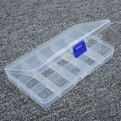 10/15/24/36 Compartment Plastic Small Box Jewelry Earplugs Storage Box Container Beads Makeup Transparent Decorative Tool Box