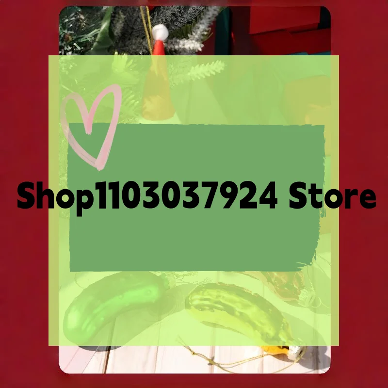 Adorno colgante para árbol de Navidad, colgante de pepino de cristal, colgante creativo de decoración de árbol de Navidad de pepino encurtido, 1 Uds.