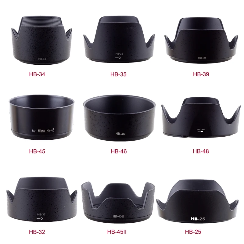 HB-25 HB-32 HB-34 HB-35 HB-48 HB-39 HB- HB-45 HB-46 HB-45II camera Lens Hood  For Nikon AF-Slens camera