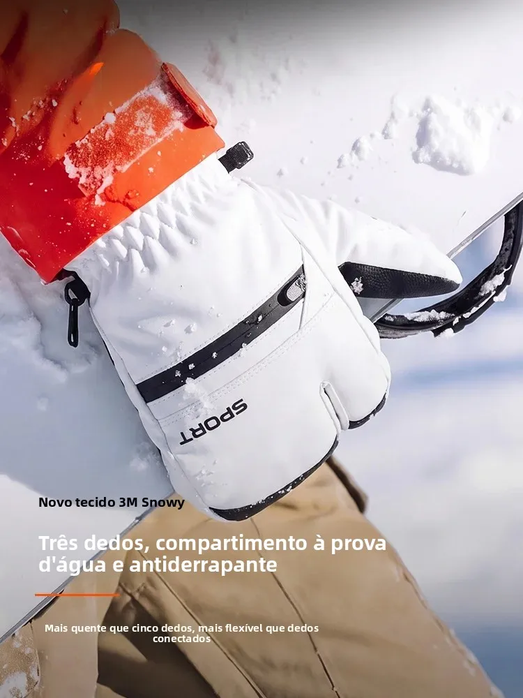 golovejoy-thickened-three-finger-ski-gloves-unisex-waterproof-wear-resistant-for-single-and-double-board-cold-proof-hand-gloves