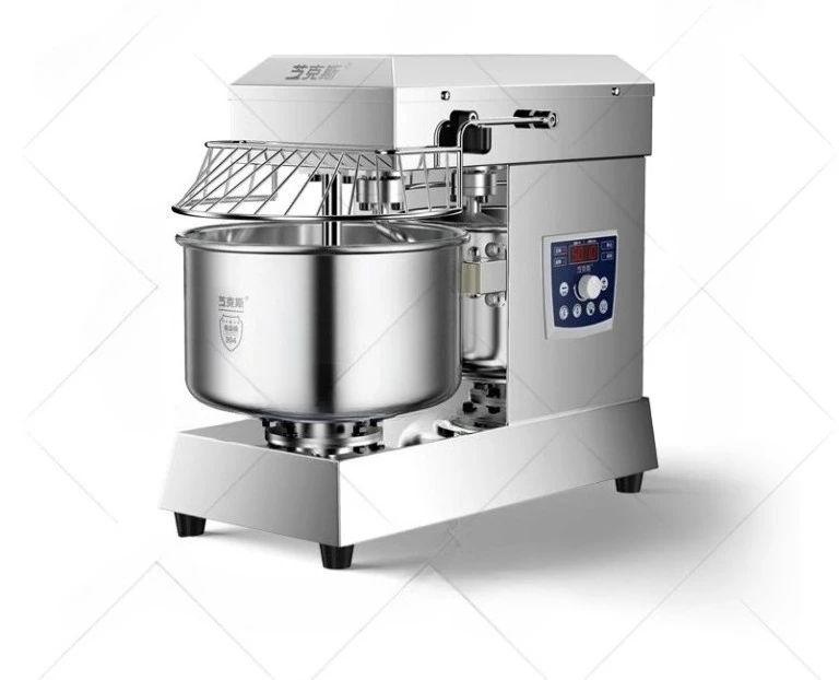 

10/15kg Professional Commercial Flour Kneading Mixer With Mixing Bowl Electric Dough Spiral Mixer Machine