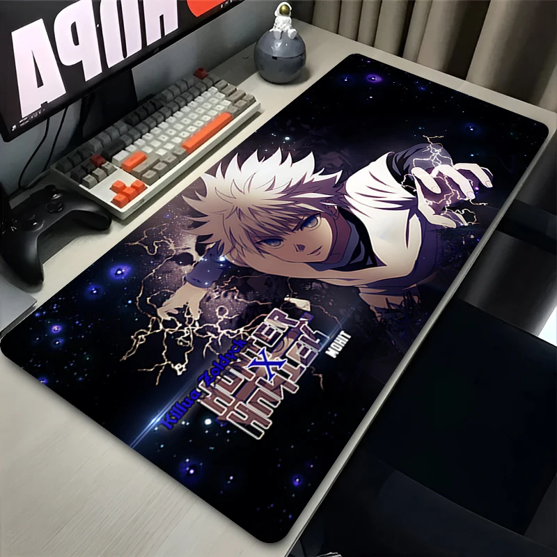 Large HD XXL Mouse Pad H-Hunter X Hunter Anime Game Mousepad Office Laptop Expand Desk Mat Non-slip PC Accessories Mat