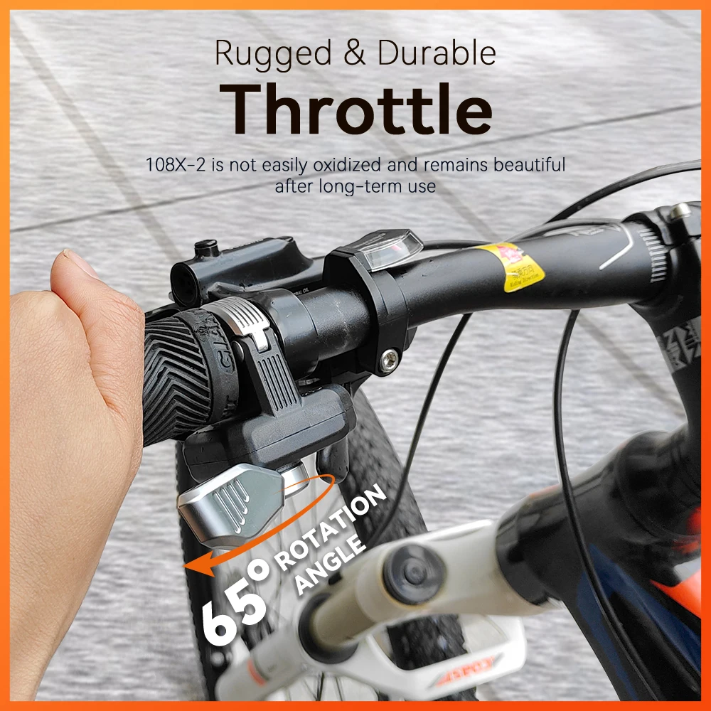 Throttle Jempol Sepeda Listrik Kiri dan Kanan Five Star Generasi 108-2 24V 36V 48V untuk Skuter Kiri dan Kanan