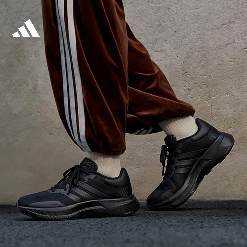 

2026 sport adidas men running shoes JQ6401 black breathable mesh sneakers