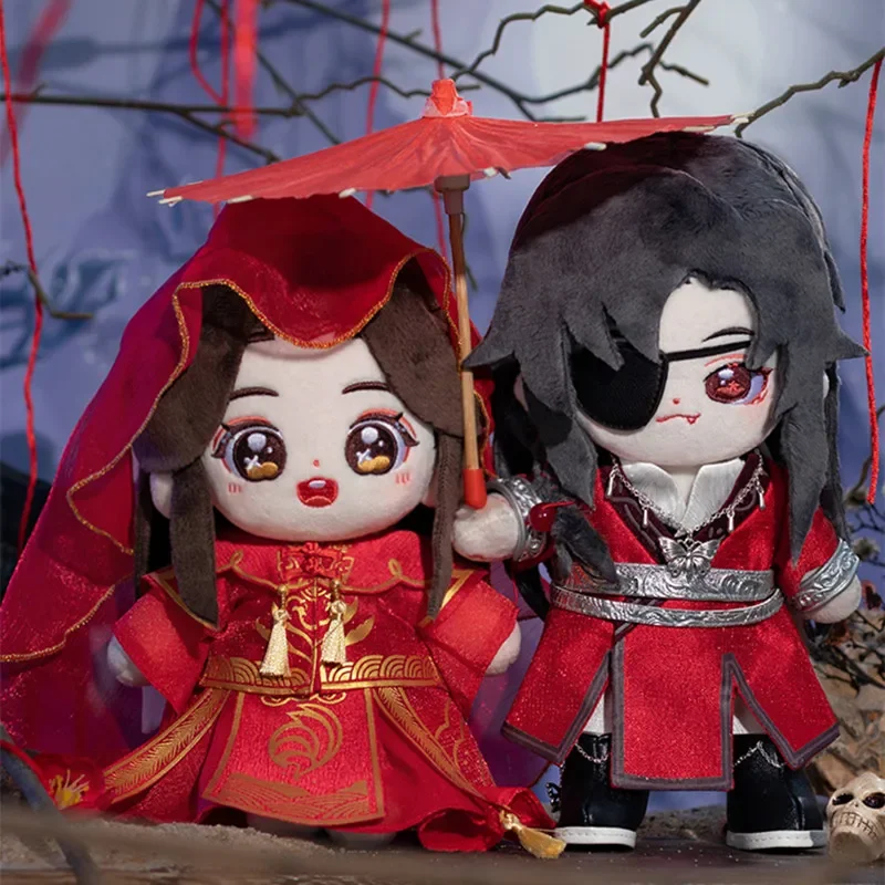 20cm Minidoll Tian Guan Ci Fu Hua Cheng Plush Toys Dolls Plushie Anime Heaven Blessing Cosplay Figure Collect Birthday Gift New